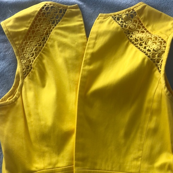 Calvin Klein yellow sleeveless dress, size 2 - Picture 8 of 10